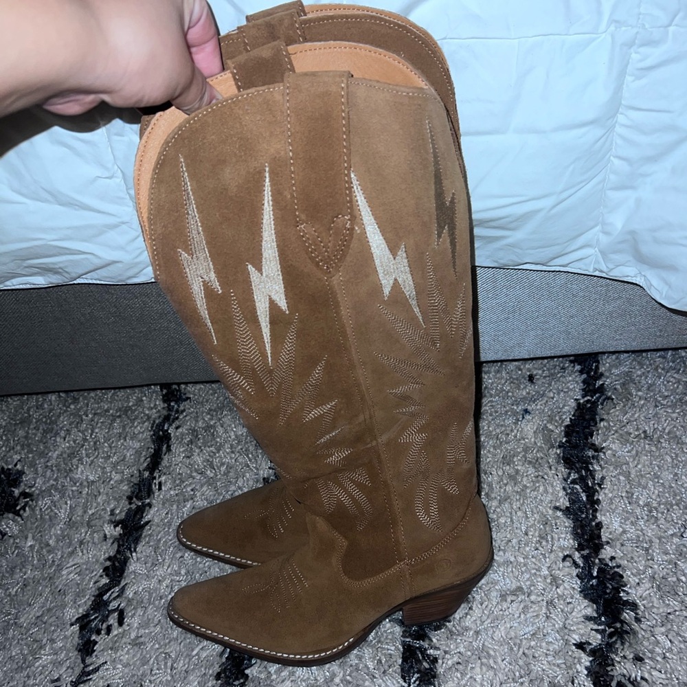 Dingo Tan Over the Knee Boots - Picture 2 of 7
